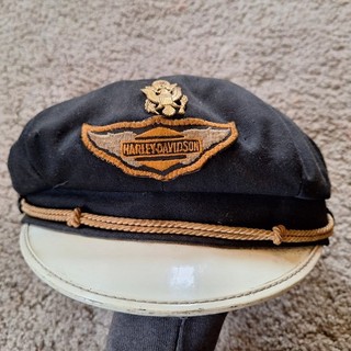 Harley Davidson Vintage Captains Hat FLAWS