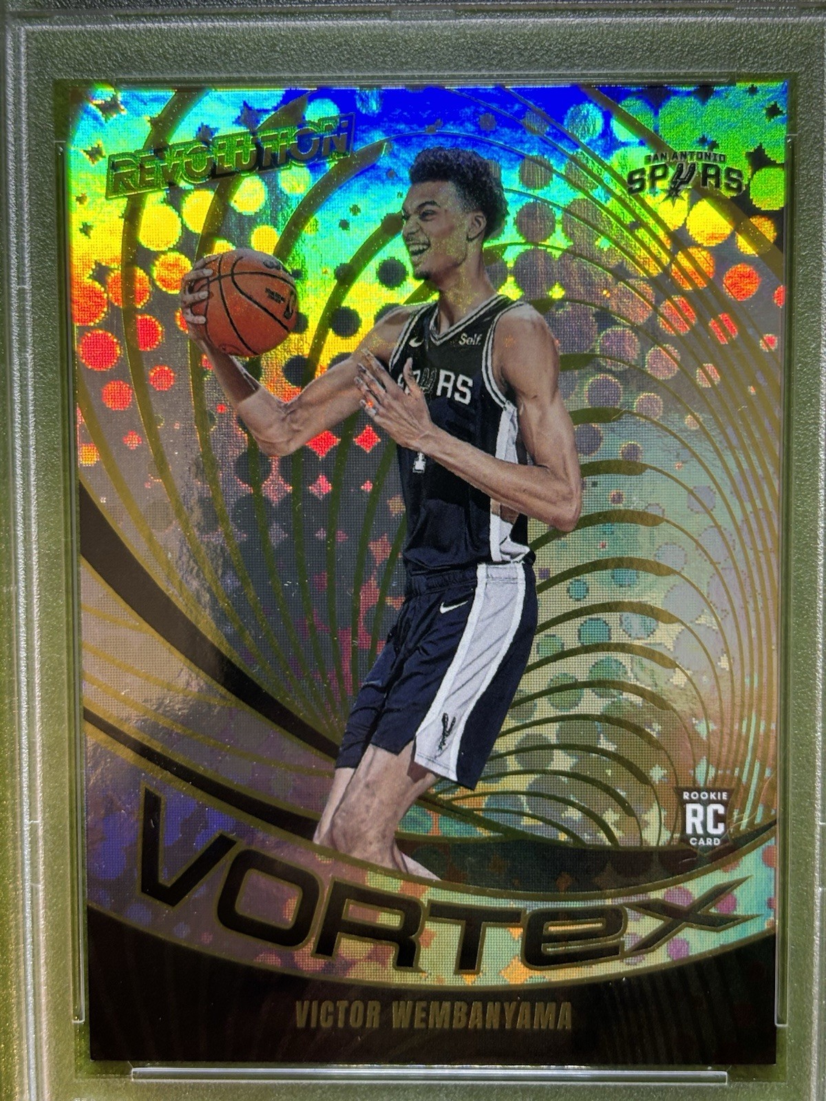 Victor Wembanyama SILVER PRIZM PSA 9 ROOKIE CARD 2023-24 Revolution VORTEX SP RC view 14