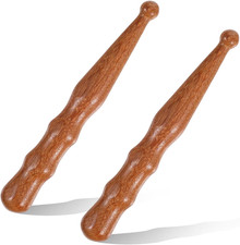 2Pcs Acupuncture Massage Tool, Wooden Massage Pen Acupressure Tools Acupoint ...