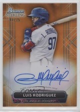 2022 Bowman Sterling Prospect Orange Refractor 41/75 Luis Rodriguez Auto 16rl