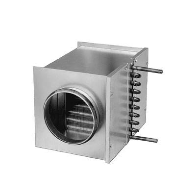 Helios WHR 315 - Warmwasser-Heizregister für Rohr-DN315 - 09484