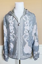 Versace Blouson Jacket Windbreaker Blue 42 US 52 Euro 1014855 Italy NWT 2990