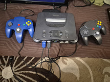 Nintendo 64 N64 Grey PAL Home Console NUS-001 w/ 2 Controllers AV Power