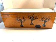 Dept. 56 Haunted Sounds Lit Trees Set of 3 Halloween Village Accessories 2012