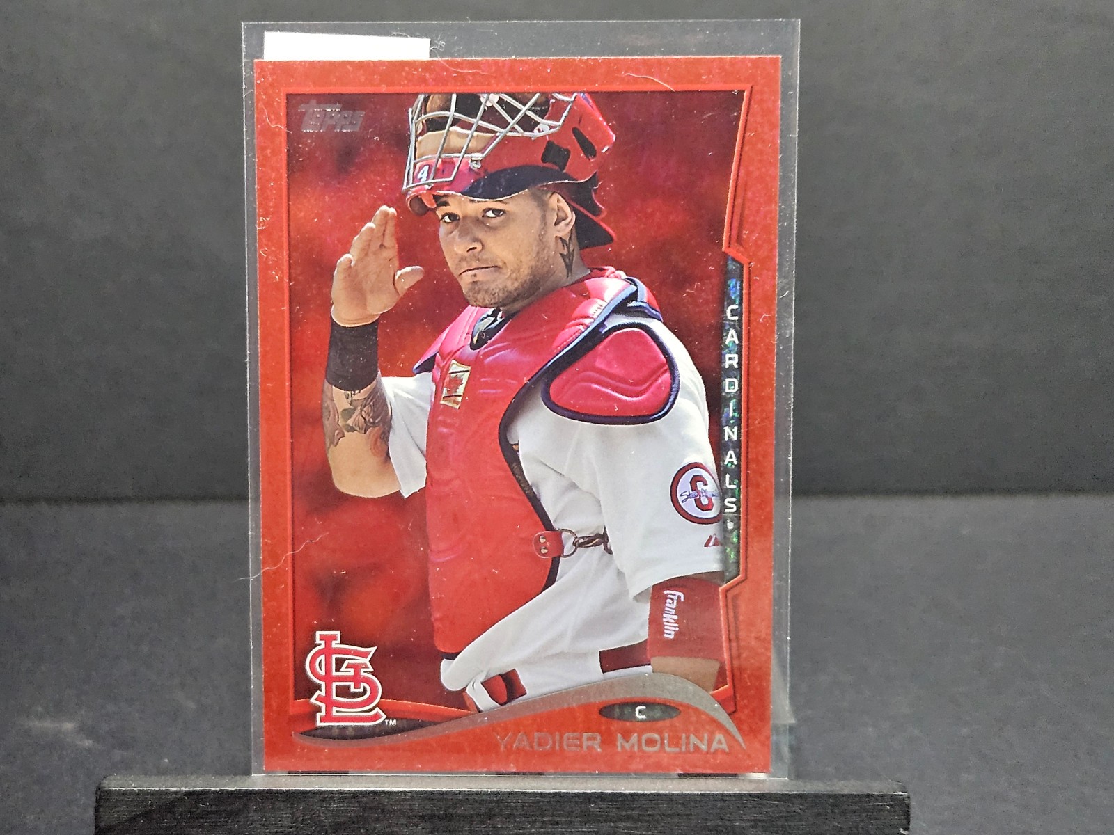 2014 Topps Series 1 - Yadier Molina Red Hot Foil #57 St. Louis Cardinals