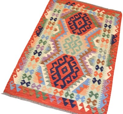 Teppich Kelim Handgewebt  Orientteppich Carpet Tappeto 148x104cm