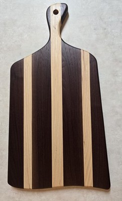 Handmade Walnut And Hickory Cutting Board Charcuterie Board With Handle
