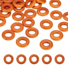 25mm Natural Wooden Rings, 30 Pack Wood Ring Round Linking Rings, Brown