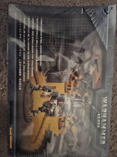 Astra Militarum 40K Armageddon Steel Legion Sentinel (2000) Sealed