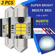 Auxito De3175 3022 Festoon Dome Map Interior Led Light Canbus Bulbs 6000k White