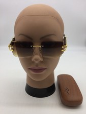 Cartier Rimless Designer Gold/Brown Sunglasses Frame Brown Lenses