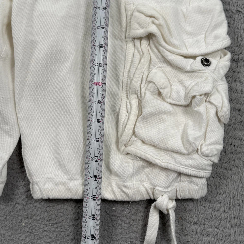 Pantalones Cortos Ecko Unltd Para Hombres 34 Blanco Carga Cordón Sueltos HipHop Ropa de Calle Foto 4 de 4