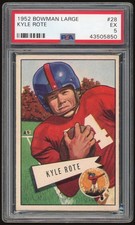1952 Bowman Large #28 Kyle Rote PSA 5 *5850