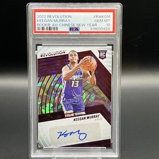 2022 Revolution Chinese New Year Autograph KEEGAN MURRAY RC /13 PSA 10 GEM MINT