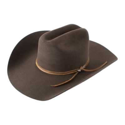STETSON Taille 7,5 Chapeau de Cowboy en Feutre de Fourrure Ivoire Gamme 6X – Sui Generis Designer Consignment