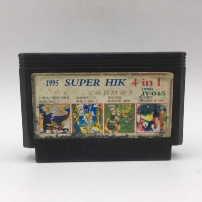 Famicom NES Game 1995 SUPER HIK JY-045 Dragonball Z 2,Mario Sonik,CUBA,Kage