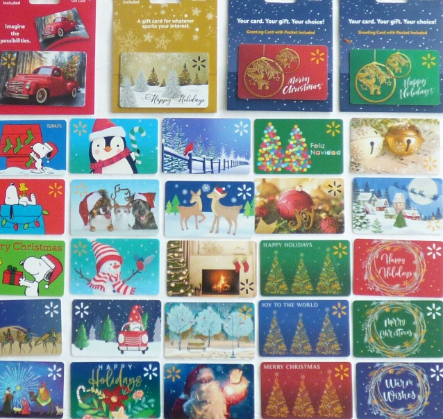 Walmart Gift Cards 10 different / assorted- No Value (collectibles)