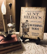 Vintage Style Washing Soap Laundry Handmade Plaque / Sign