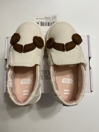TOMS Birch Star Wars Princess Leia Jersey Toddler Slip-On Sneakers Tiny Luca 7 - Picture 4 of 12