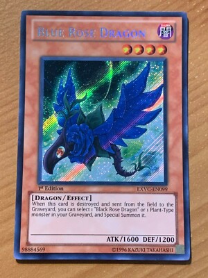Yu-Gi-Oh! Carta Blue Rose Dragon (EXVC-EN099) – Extreme Victory – 1st Edition – Rarità Secret Rare