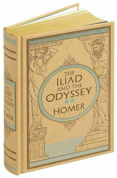 The Iliad and Odyssey by Homer Sealed Leather Bound Collectible Gift Hardback