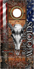 Deer Camo Out There Flag Cornhole Wrap Bag Toss Skin Decal Sticker Wraps
