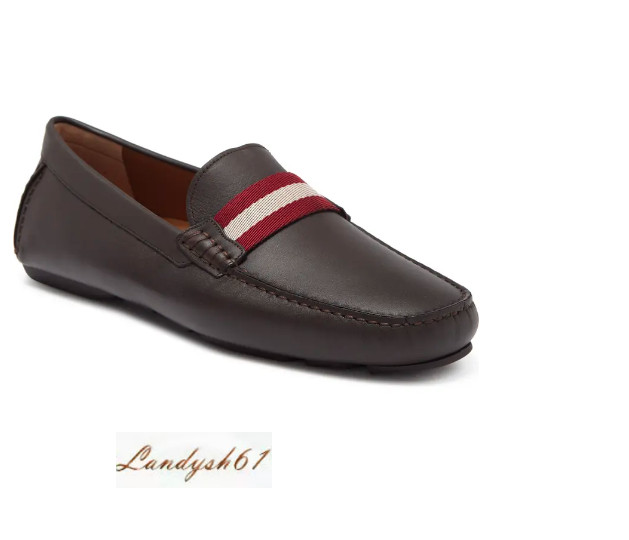 Мужские коричневые мокасины Bally из натуральной кожи Waltec размер US 12 D 61190₽
