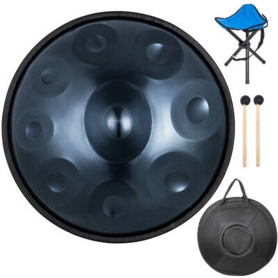 Handpan D Minor 9 Notes Handpan Steel Tongue Drum Massive Percussion Hand Drum