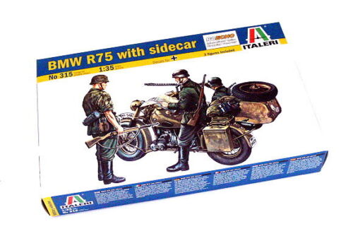 ITALERI Military Model 1/35 BMW R75 with sidecar Scale Hobby 315 T0315 - Picture 1 of 2