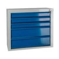Adb Schubladenschrank Werkzeugschrank Schrank Schubladen Ral 7035/5012