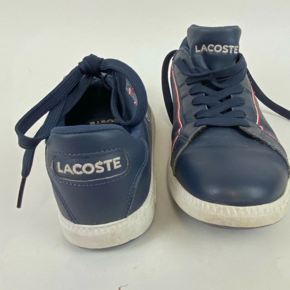 Zapatillas bajas a rayas Lacoste Graduate talla 5,5 azul marino/blanco/rojo Foto 3 de 4