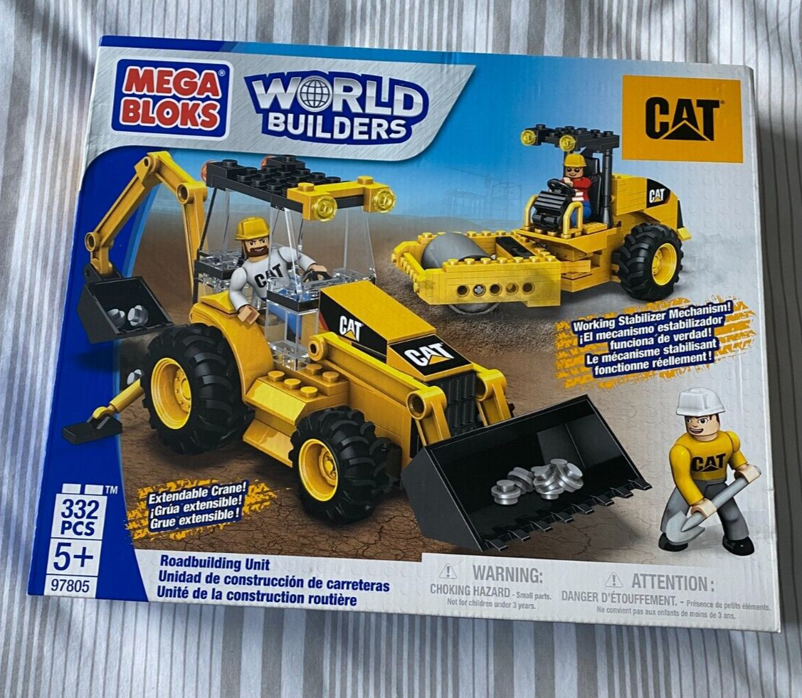NEW Mega Bloks (LEGO) World Builders Caterpillar Roadbuilding Unit