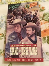 The Adventure of Frank and Jesse James 2 VHS Set 13 Episodes Tested Rare Find