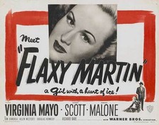 FLAXY MARTIN Movie POSTER 27x40 Virginia Mayo Zachary Scott Dorothy Malone Tom