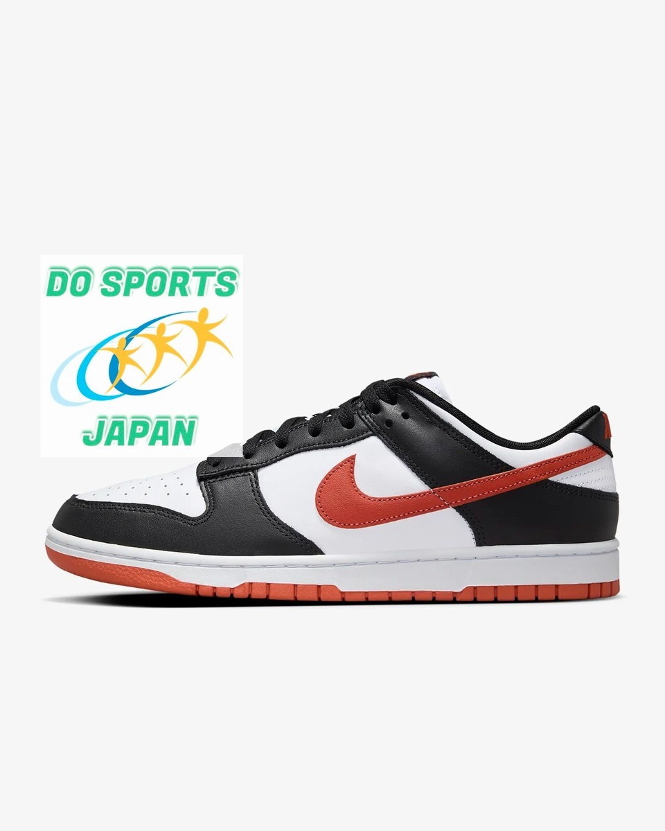 NIKE Dunk Low Retro DV0833 108 White/Black/Dragon Red Men Sneakers  