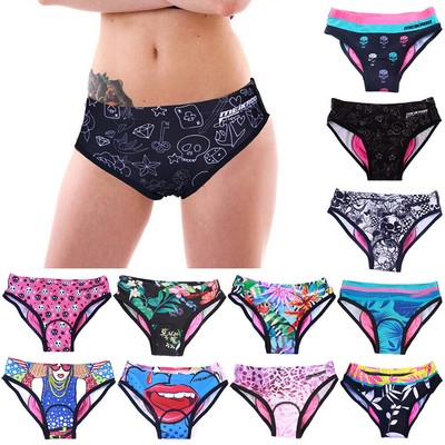 Women Bicycle Cycling Underwear Bike Triangle Briefs Shorts Pants 3D Foam Padded