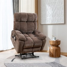 Electric Power Lift Recliner Chair with 2 Motors Massage and Heat for Elderly