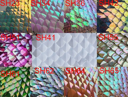 1000 Medium Holographic Scales for Dragon Scalemaille Supplies Scalemail armor - Picture 3 of 3