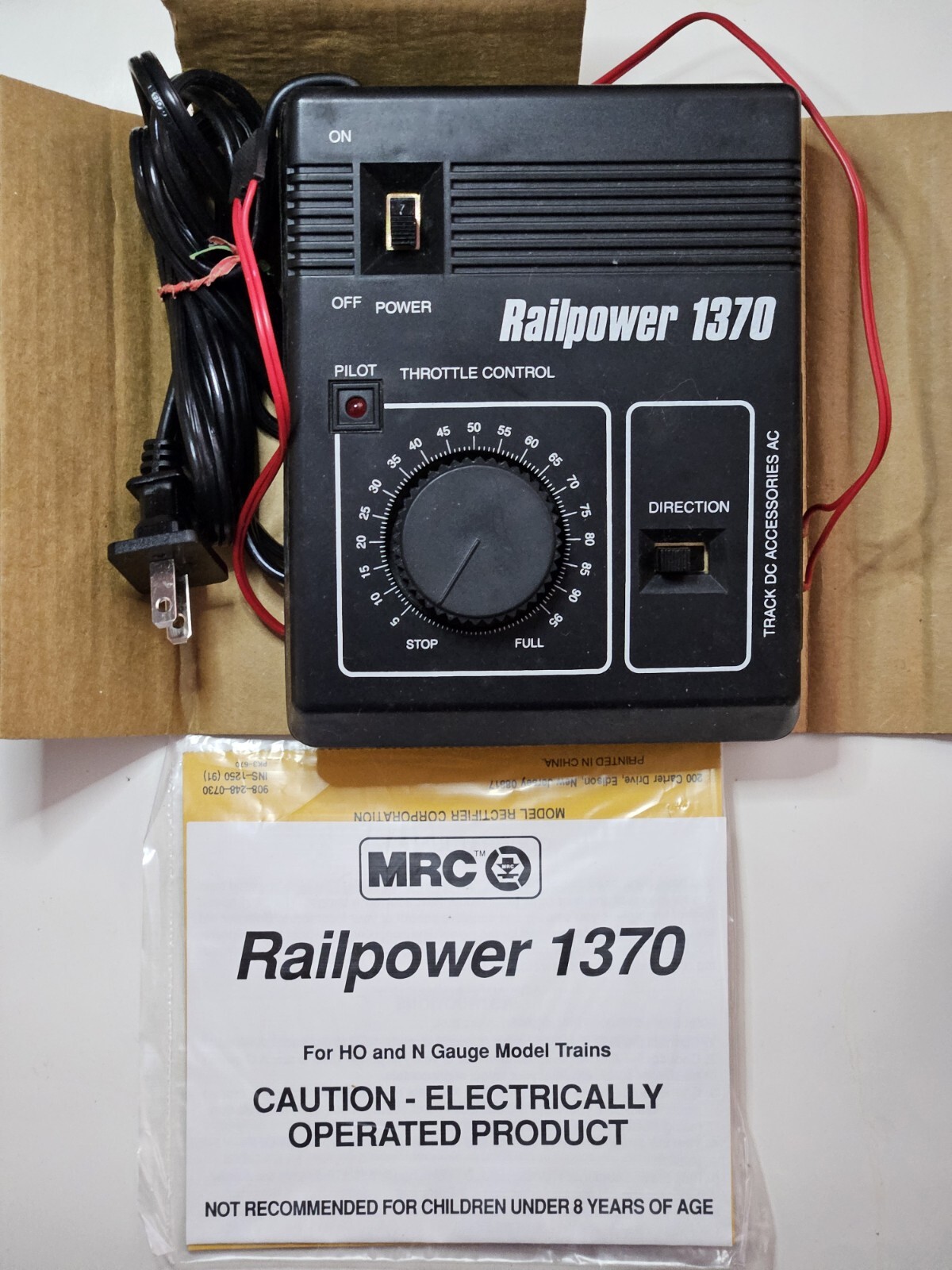 Vintage Railpower 1370 Model Train Power Pack (18 VA) MRC AA370