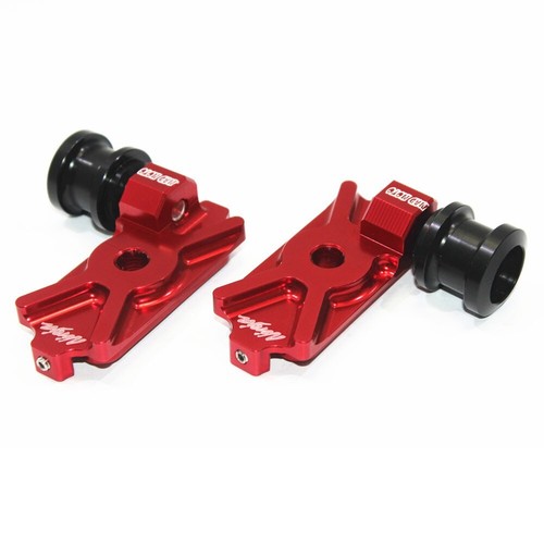 MAD-MOTO Swingarm Spools Stand Screws Slider For ninja250 ninja300 13-15 RED - Picture 2 of 6