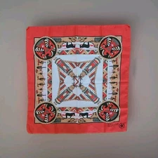 Vintage Native American Design Handkerchief Bandana Made In USA