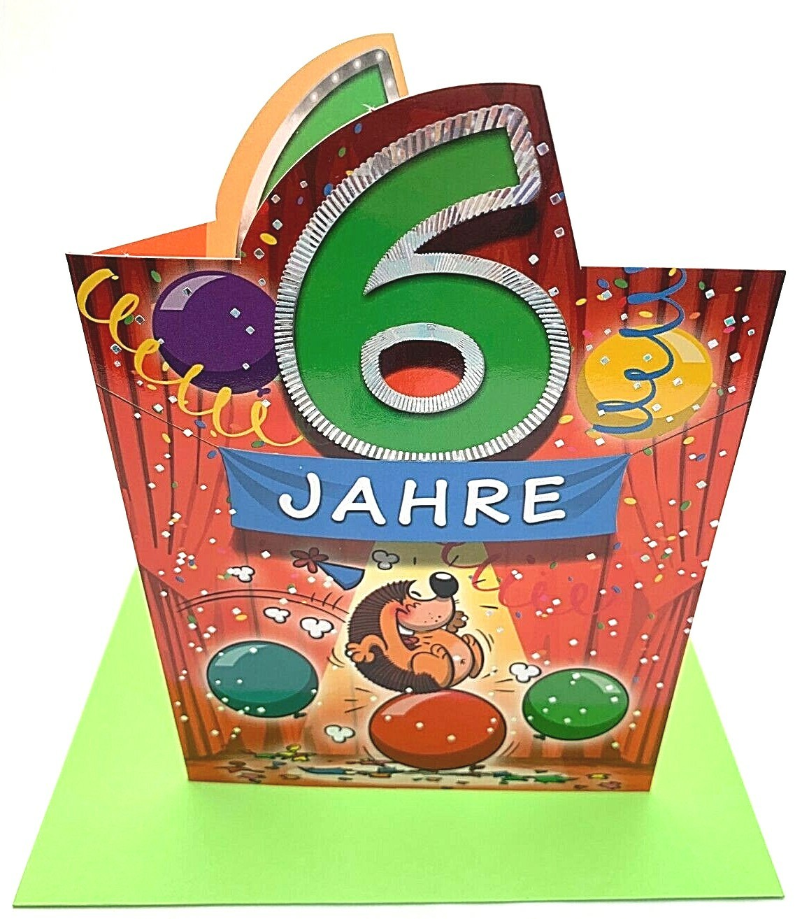 Hallmark Geburtstags- Karte 6 Jahre Gruß- Glückwunschkarte Kindergeburtstag