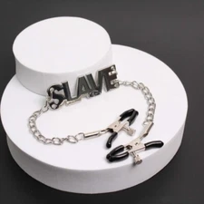 BDSM Nipple Clamps Chain Breast Clip Stimulation Bondage Adult Games for Couples