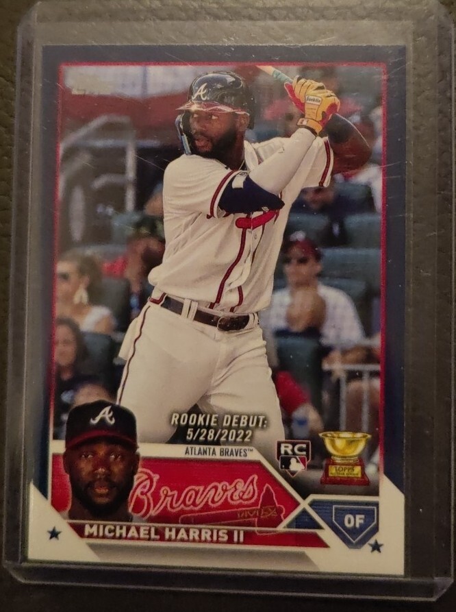 2023 Topps Update Michael Harris II Rookie Debut Royal Blue Parallel #US225