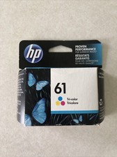 New Genuine HP 61 Color Ink Cartridge In Retail Box Exp 9/2016