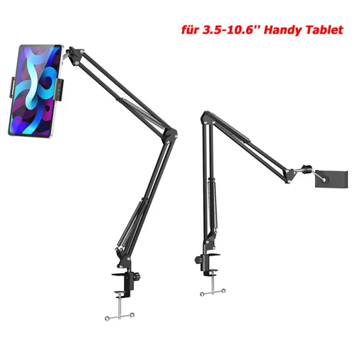 Tablet Halterung Verstellbar Tisch Bett Ständer Handy Halter für 3,5-10,6 Zoll