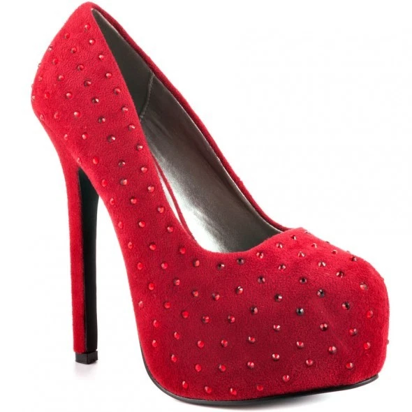 Red high heels size 7 discount