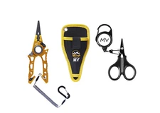 MV A1X Locking Fishing Pliers & Scissor Combo, Aluminum Split Ring Pliers