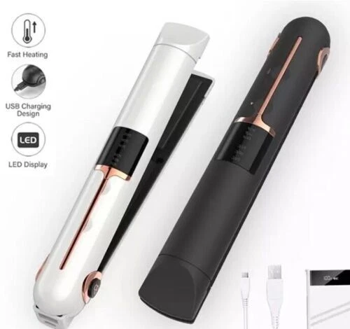 Piastra Per Capelli Portatile Ricaricabile USB SENZA FILI VIAGGIO Wireless Lisci - Foto 7 di 10