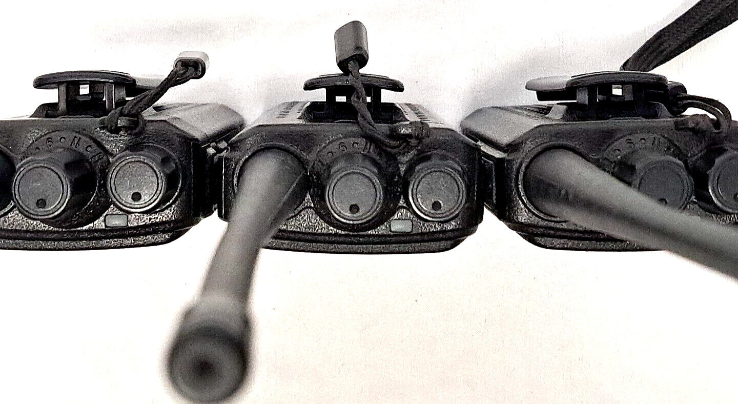 Lot Of 3 Baofeng Two Way Radios Model C2 With Charging Docks 1-2 Miles Radius